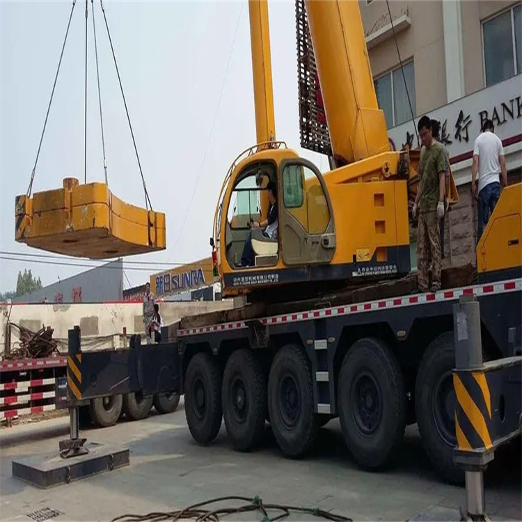 宁波江北当地吊车出租|机器吊装|75吨|工厂搬迁服务